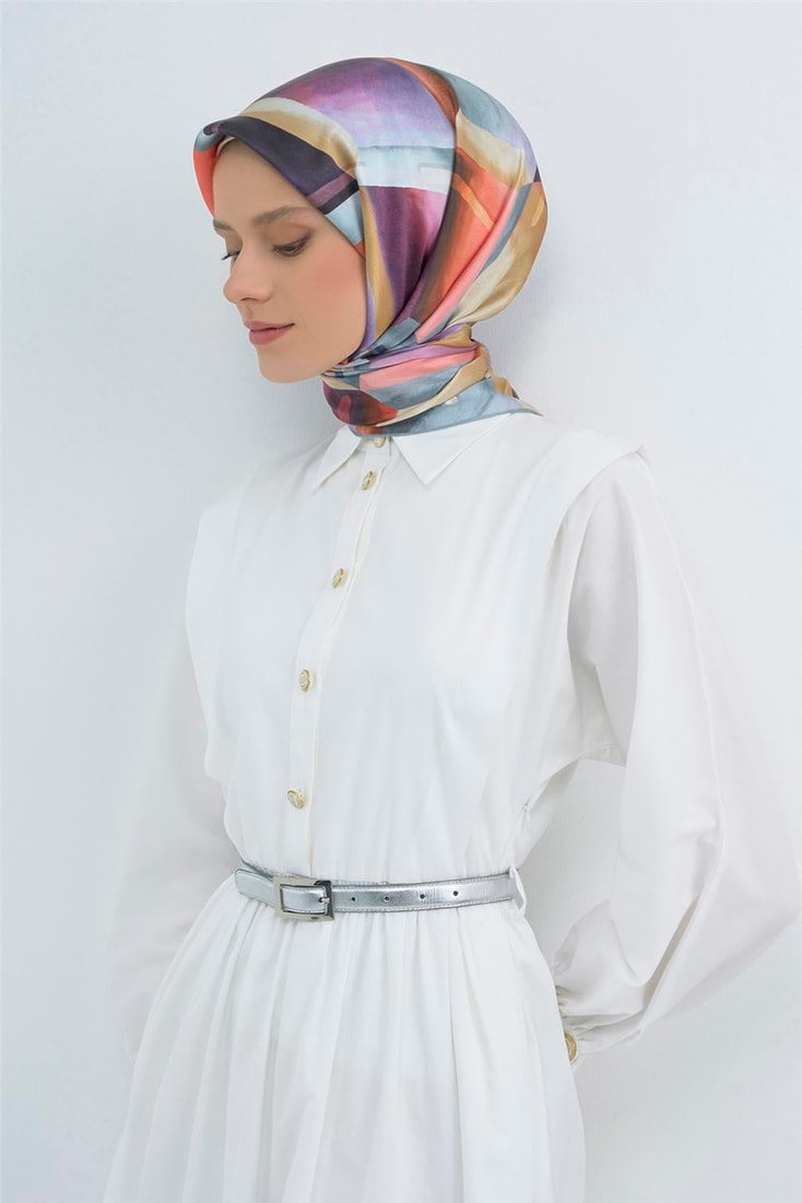 Armine  Saf İpek Twill Eşarp 9510D 80