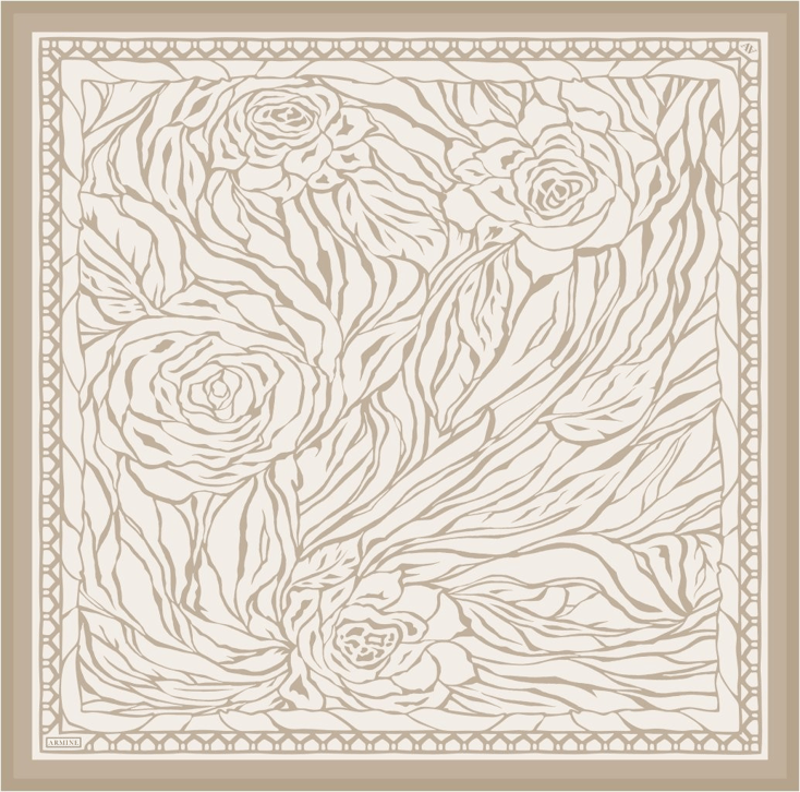 Armine  Saf İpek Twill Eşarp 9511D 02 