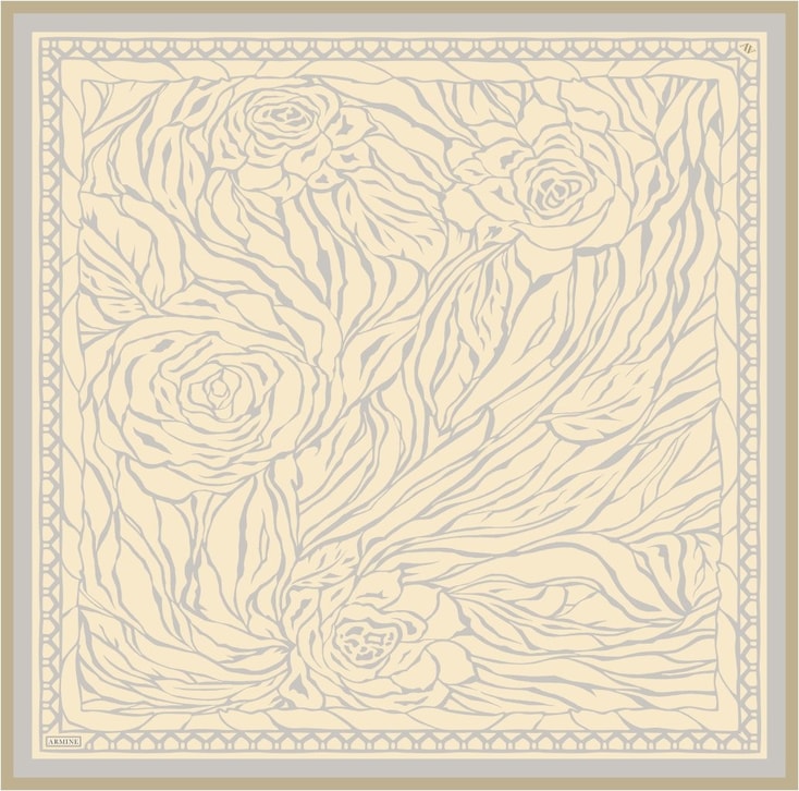 Armine  Saf İpek Twill Eşarp 9511D 34