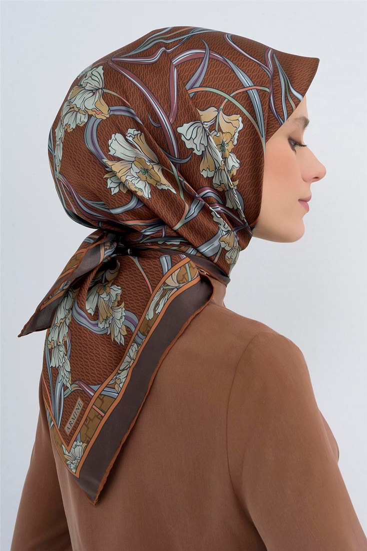 Armine  Saf İpek Sura Eşarp 9512D 54 