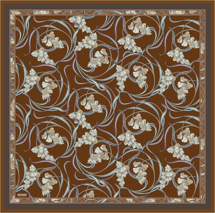 Armine  Saf İpek Sura Eşarp 9512D 54 