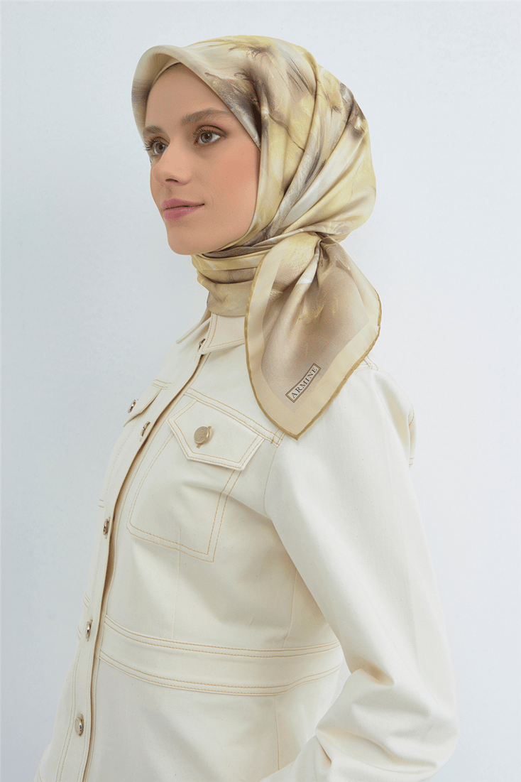 Armine Saf İpek Sura Eşarp 9515D 35 