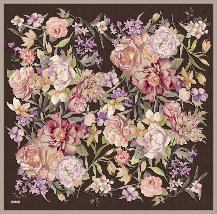 Armine  Saf İpek Twill Eşarp 9516D 36