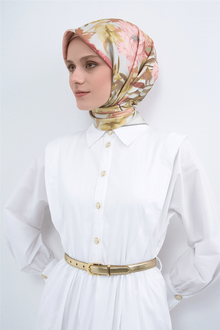 Armine  Saf İpek Twill Eşarp 9516D 38 