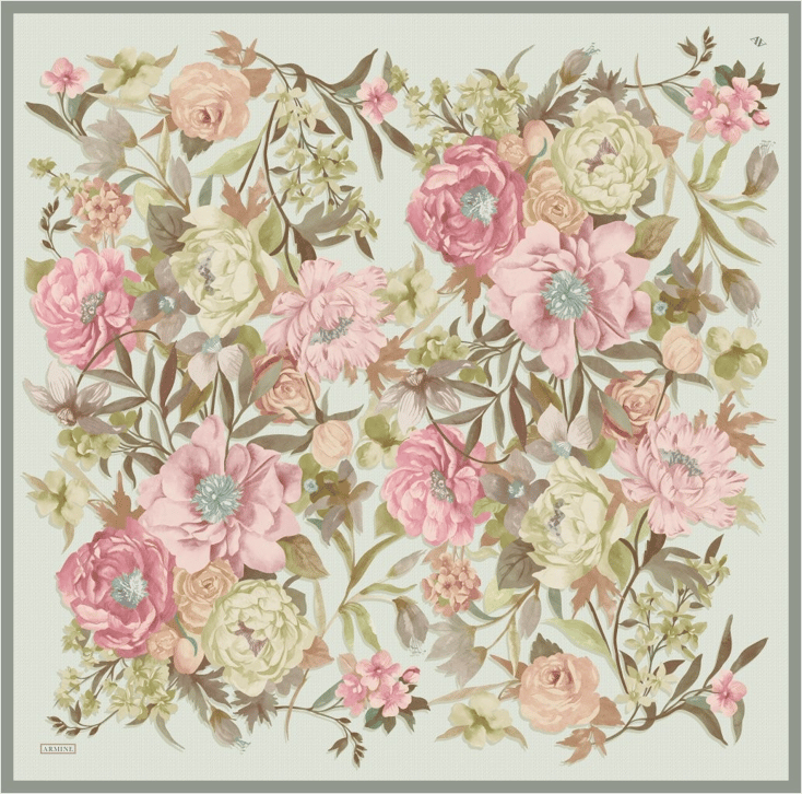 Armine  Saf İpek Twill Eşarp 9516D 38 