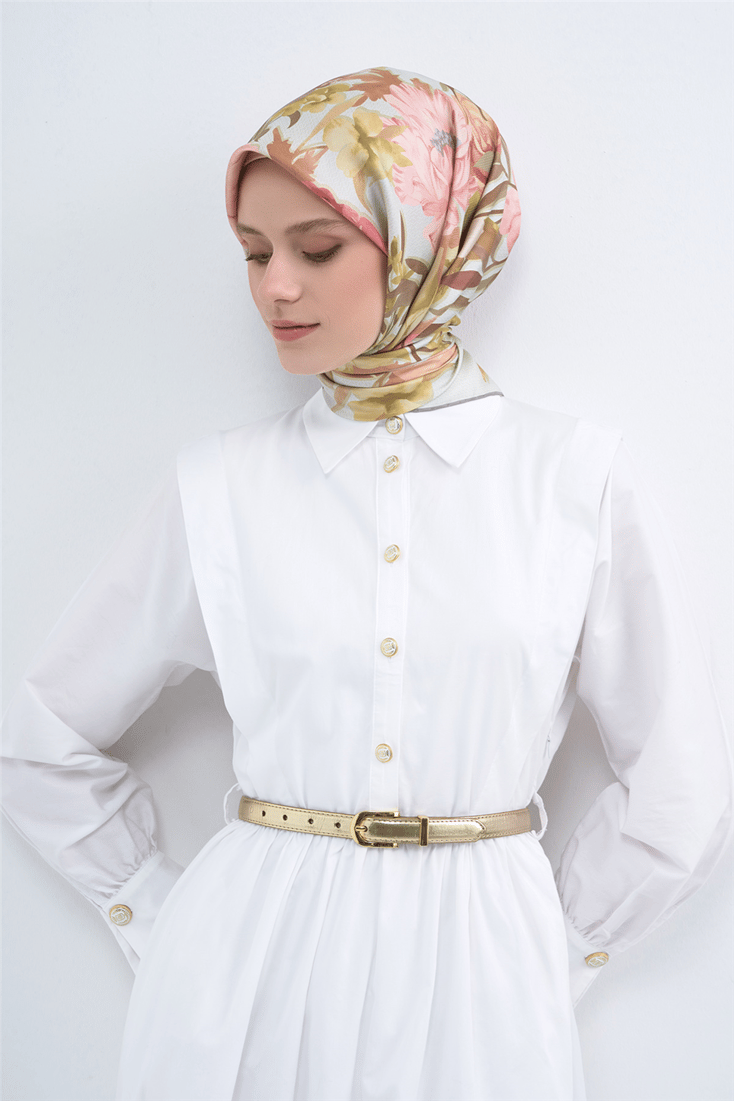 Armine  Saf İpek Twill Eşarp 9516D 38 
