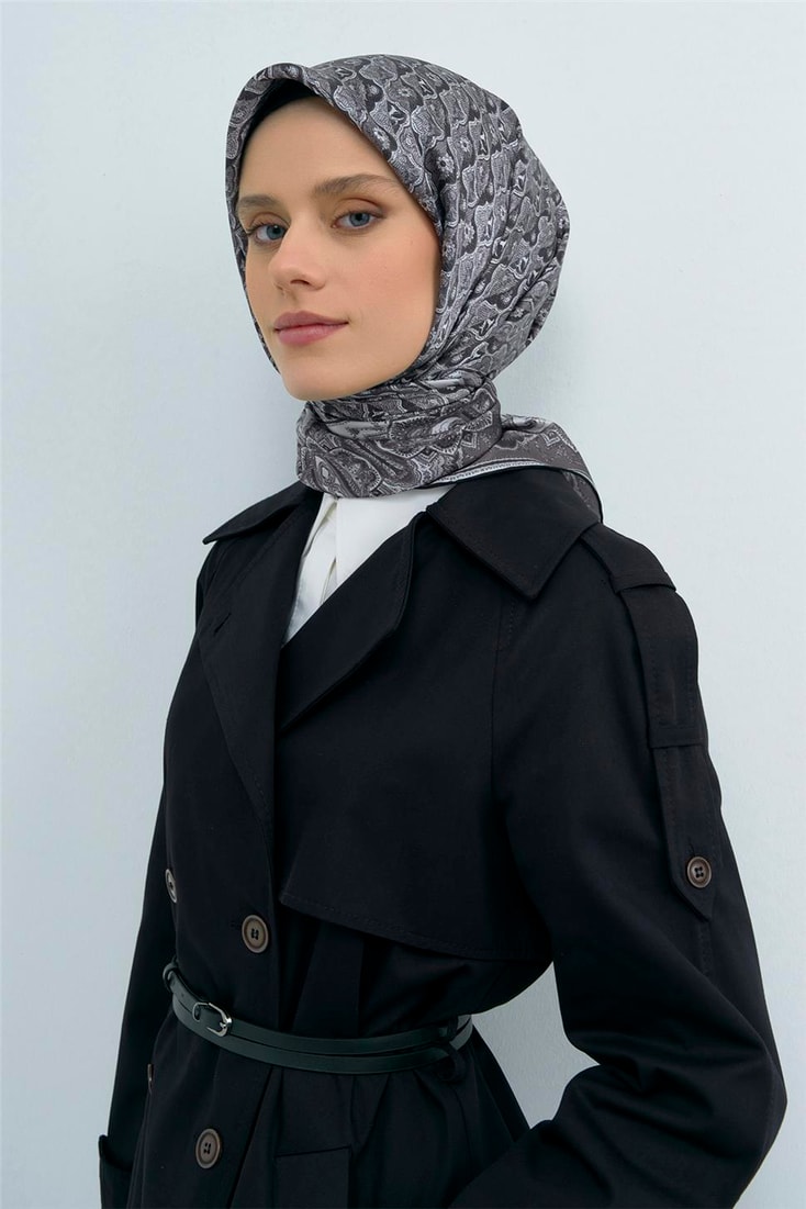 Armine  Saf İpek Twill Eşarp 9518D 01 