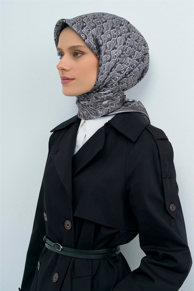 Armine  Saf İpek Twill Eşarp 9518D 01 