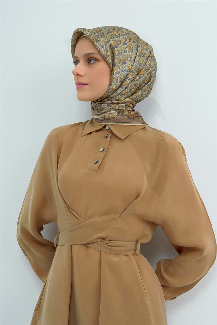 Armine  Saf İpek Twill Eşarp 9518D 35 