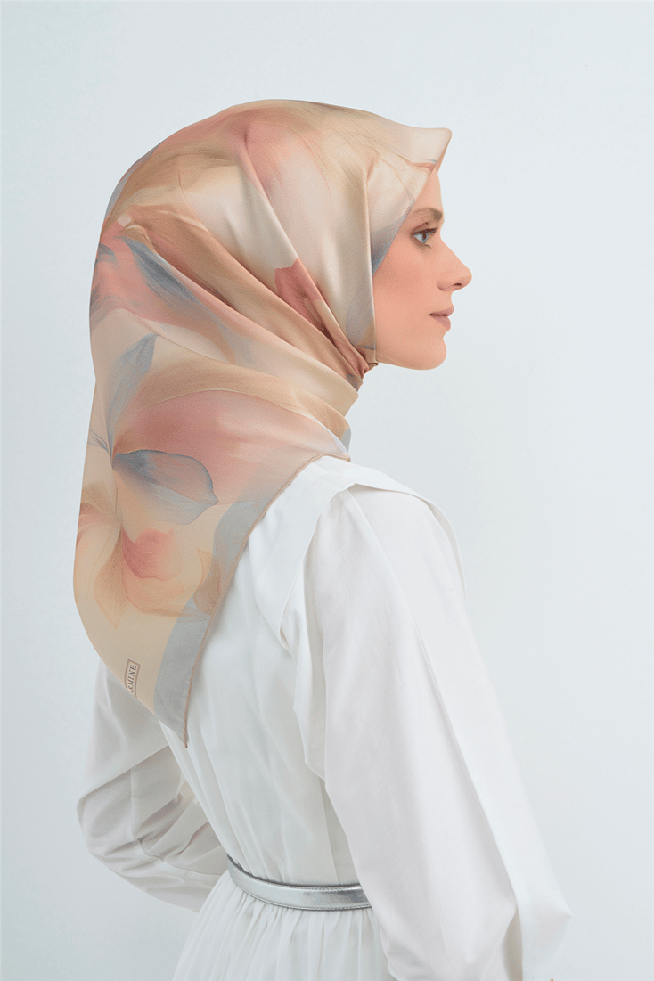 Armine Saf İpek Twill Eşarp 9519D 04 
