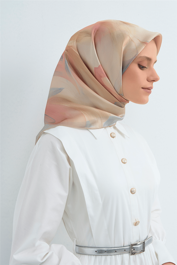 Armine Saf İpek Twill Eşarp 9519D 04 