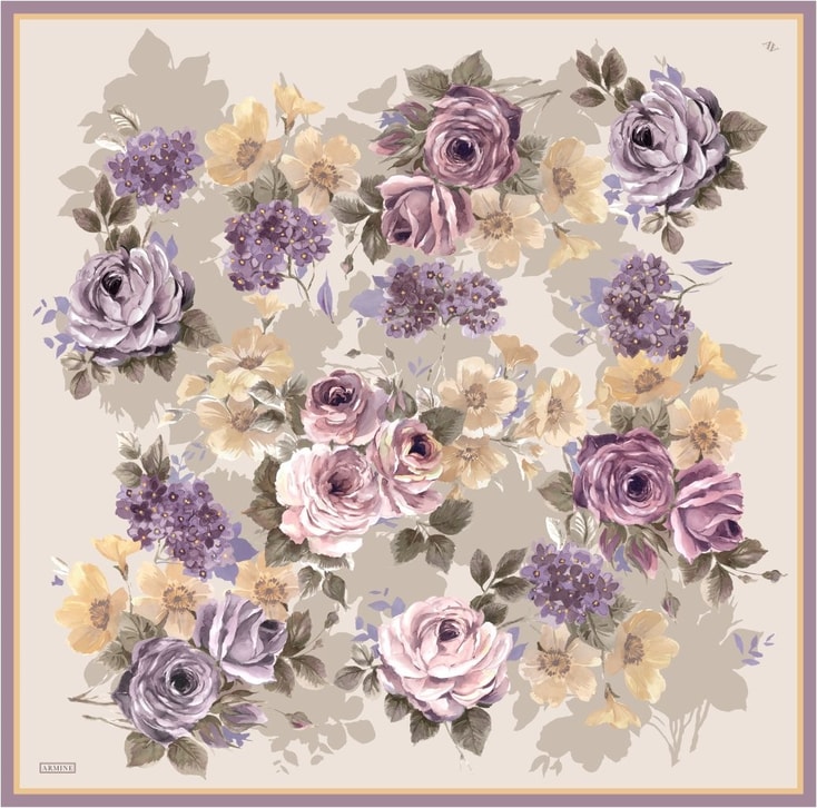 Armine  Saf İpek Twill Eşarp 9520D 32