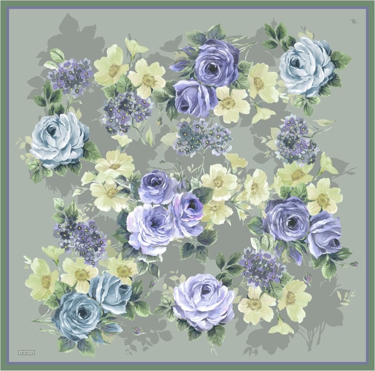 Armine  Saf İpek Twill Eşarp 9520D 83