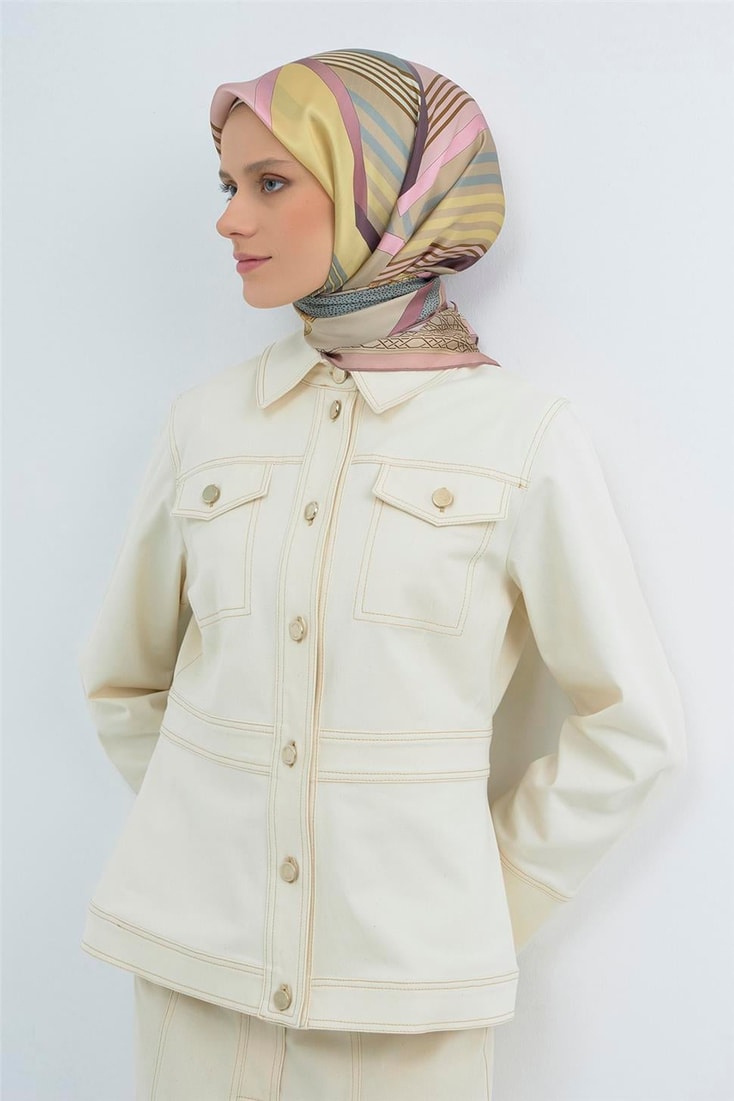 Armine  Saf İpek Twill Eşarp 9521D 02