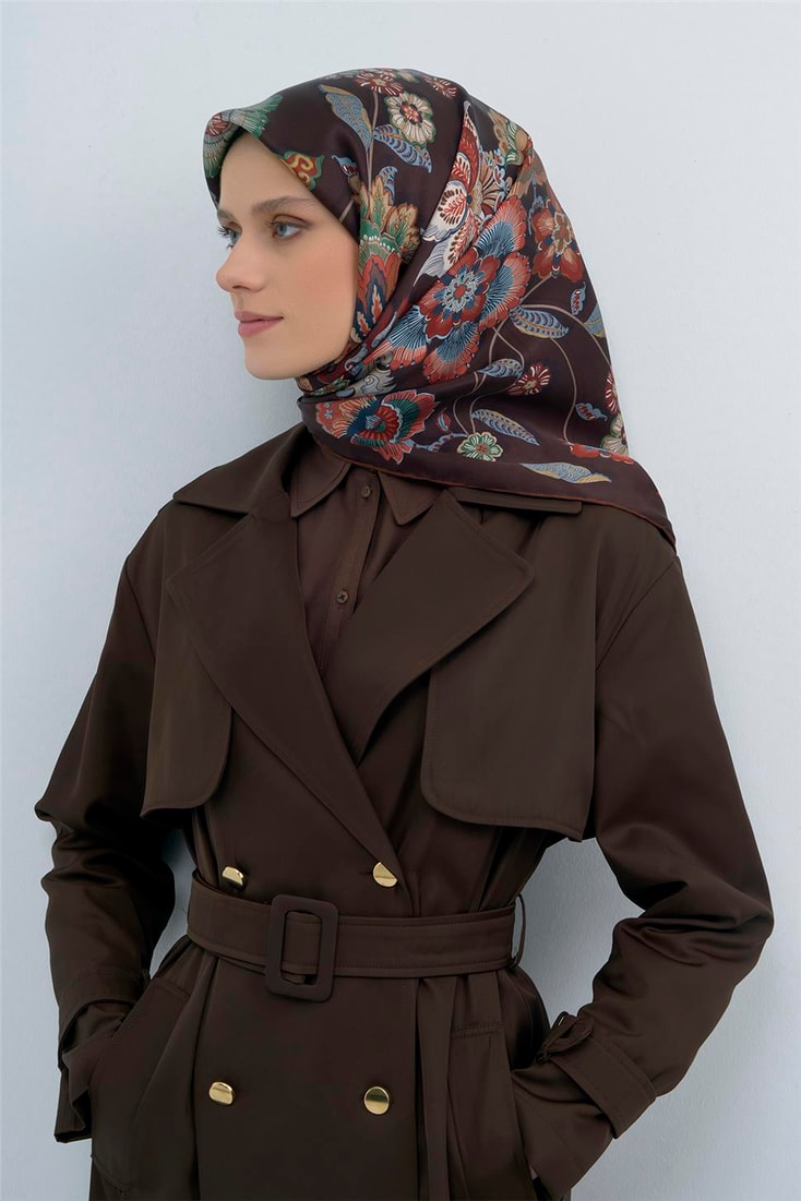 Armine  Saf İpek Twill Eşarp 9523D 07 