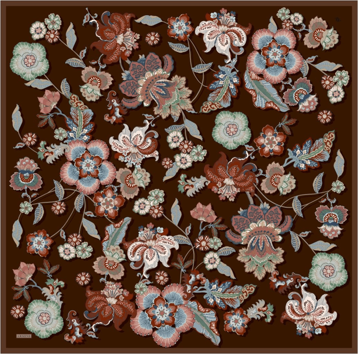 Armine  Saf İpek Twill Eşarp 9523D 07 