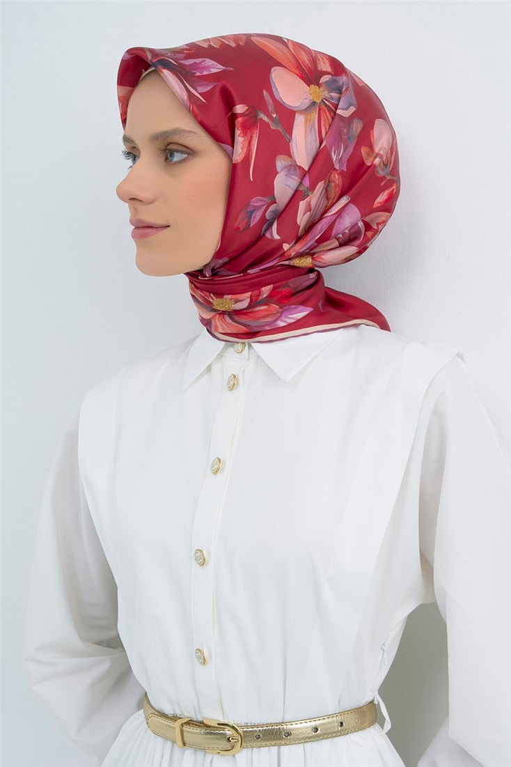 Armine  Saf İpek Twill Eşarp 9524D 34 