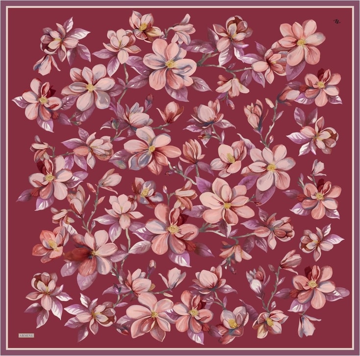 Armine  Saf İpek Twill Eşarp 9524D 34 