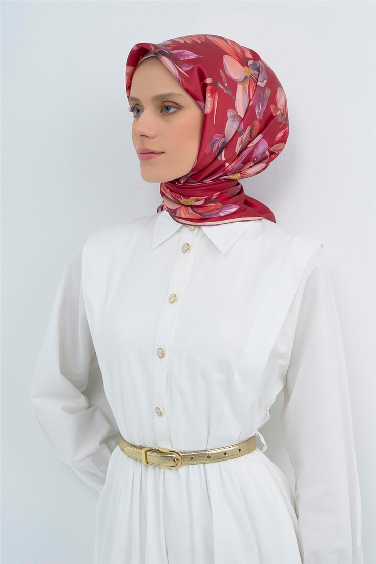 Armine  Saf İpek Twill Eşarp 9524D 34 