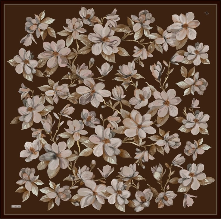 Armine  Saf İpek Twill Eşarp 9524D 55