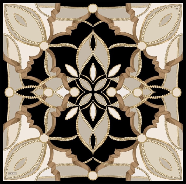 Armine  Saf İpek Twill Eşarp 9531D 01