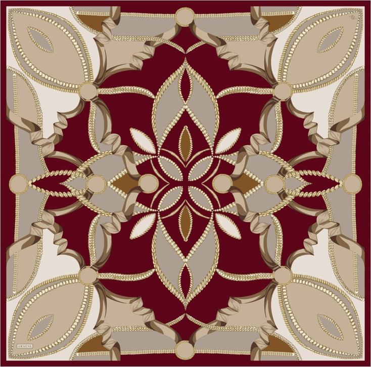 Armine  Saf İpek Twill Eşarp 9531D 03