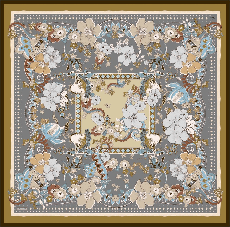 Armine  Saf İpek Twill Eşarp 9535D 32 