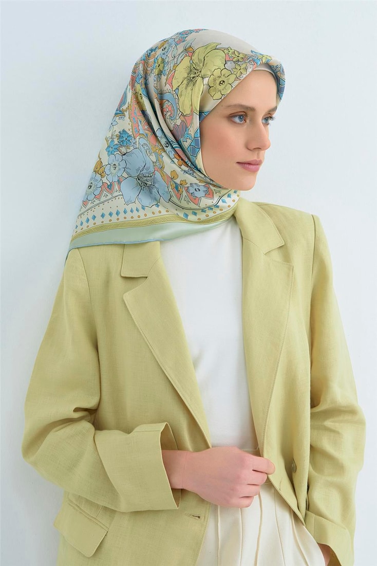 Armine  Saf İpek Twill Eşarp 9535D 84 