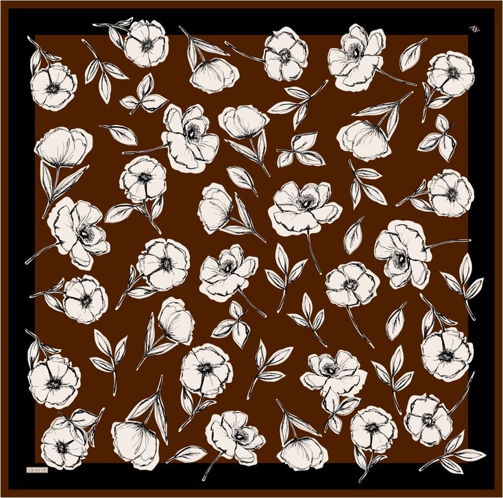 Armine  Saf İpek Twill Eşarp 9536D 40