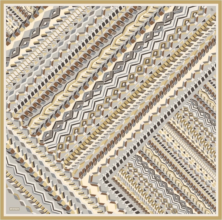 Armine  Saf İpek Twill Eşarp 9542D 37 