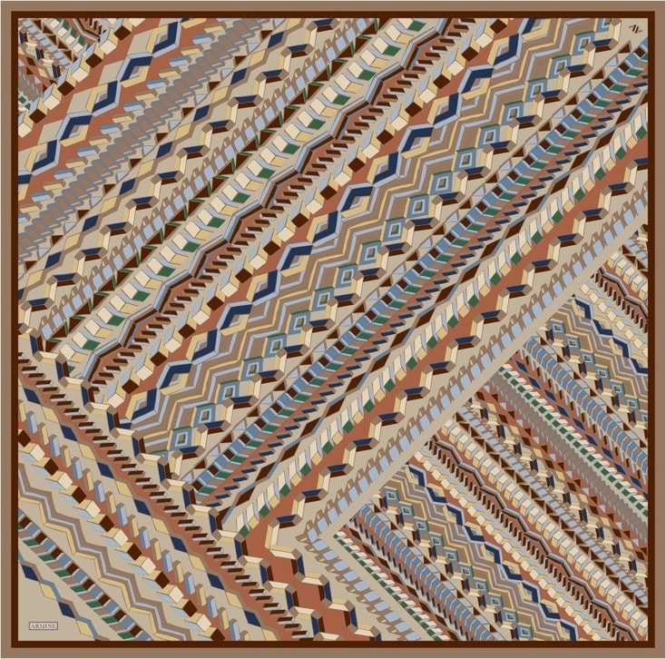 Armine  Saf İpek Twill Eşarp 9542D 82 