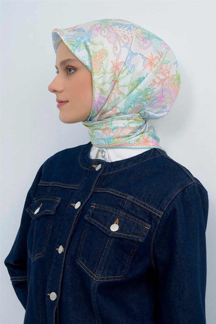 Armine  Saf İpek Twill Eşarp 9545D 84