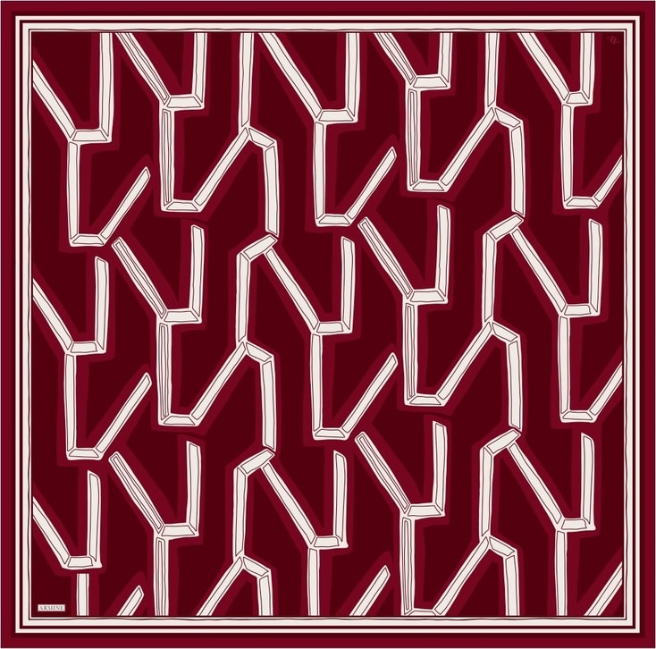 Armine  Saf İpek Twill Eşarp 9547D 83 