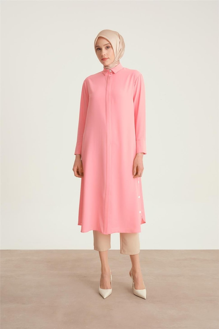 Armine Tunik Ort4406 Şeker Pembe