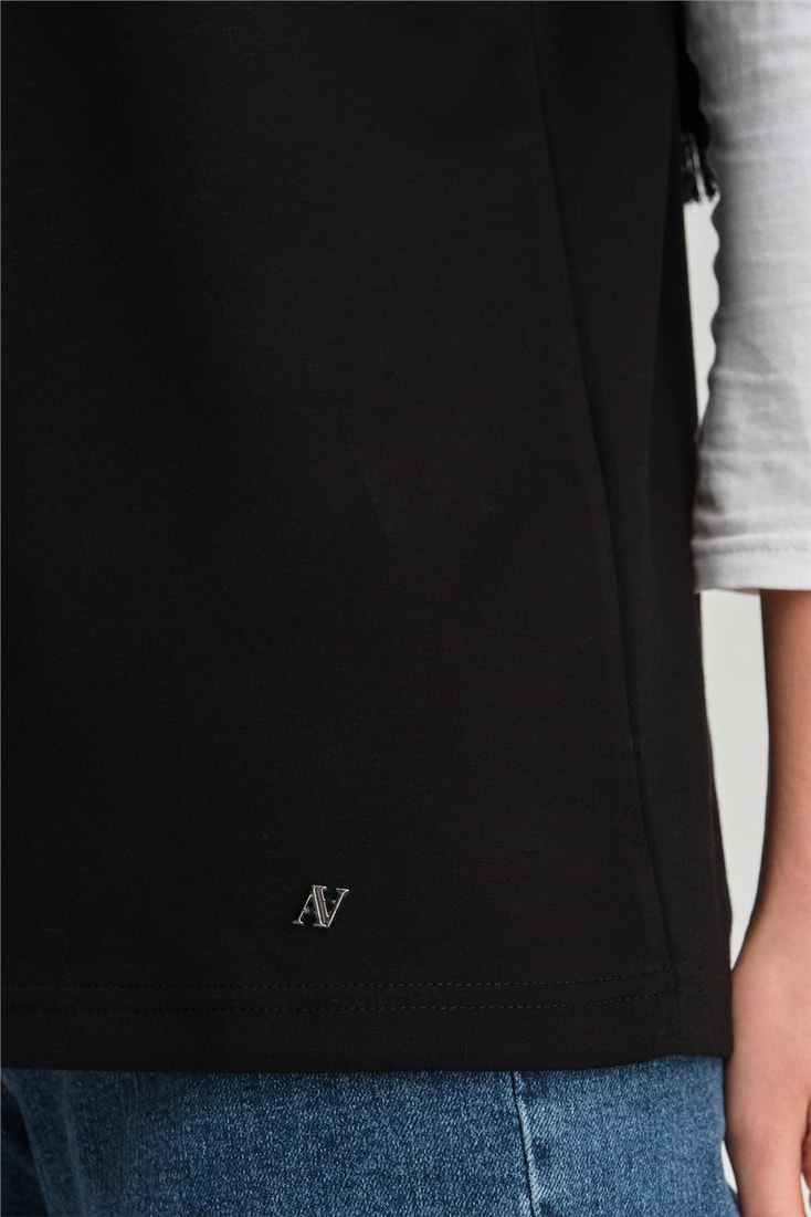 Armine Tişört Ortd9033 Siyah