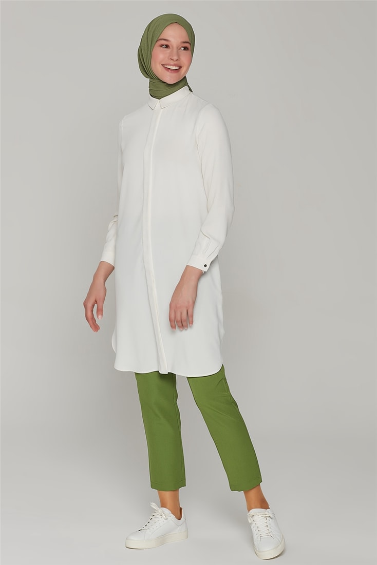 Armine Pantolon 21Y2029 Koyu Yeşil