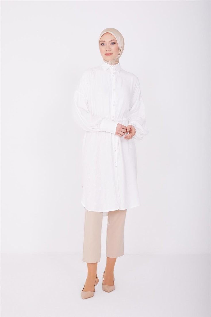 Armine Gömlek 23Yd3218 Ekru