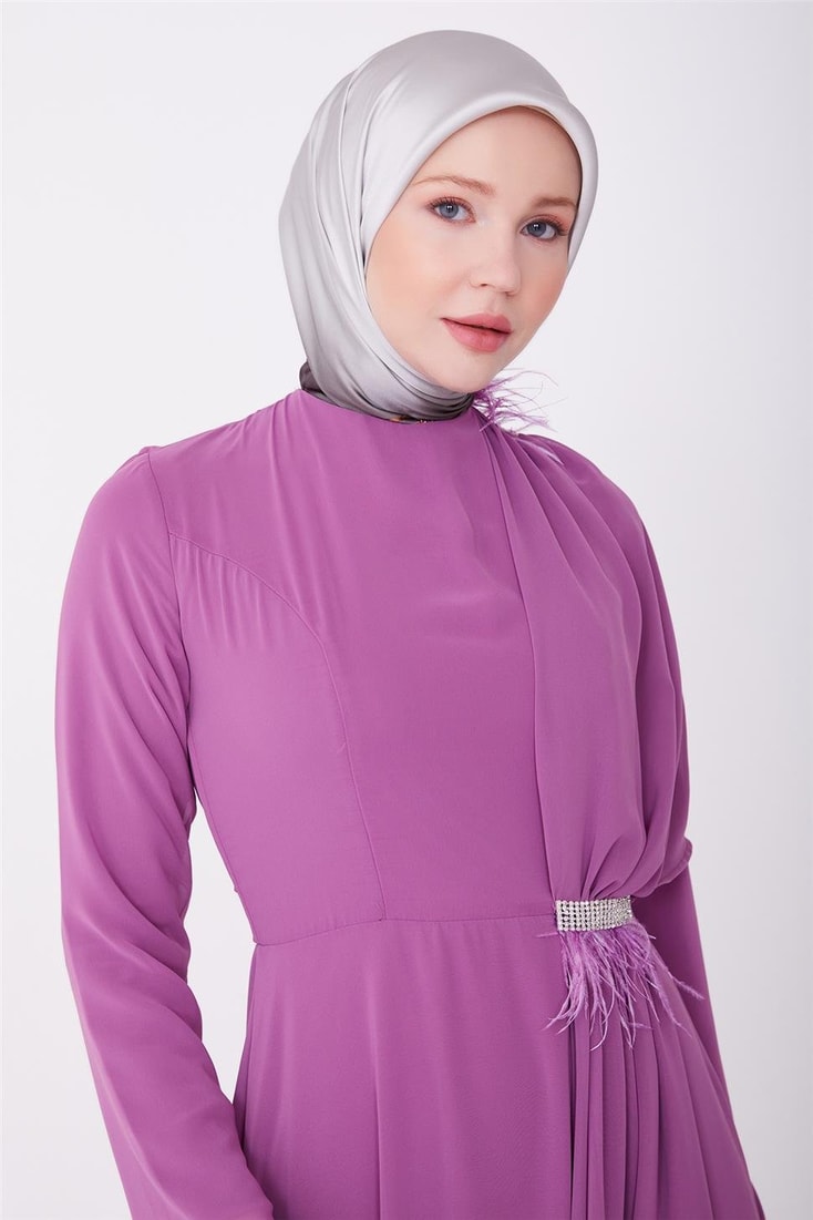 Armine Abiye Elbise 23Yd3347 Gül kurusu