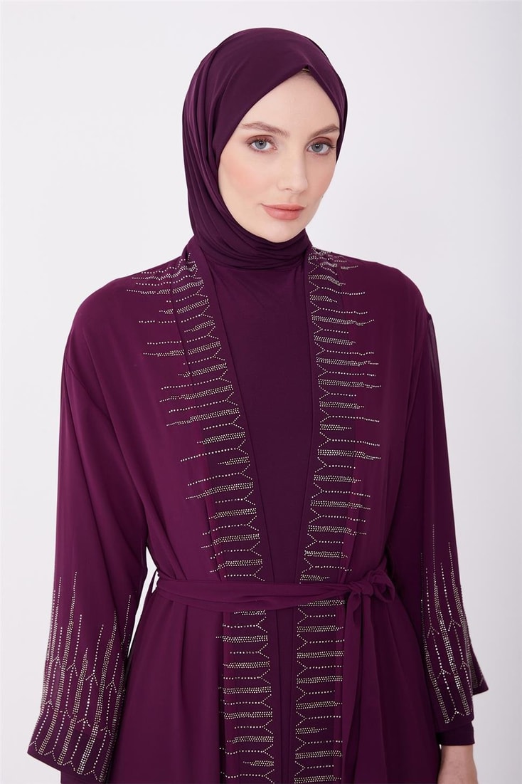 Armine Abiye Elbise 23Yd3348 Mor