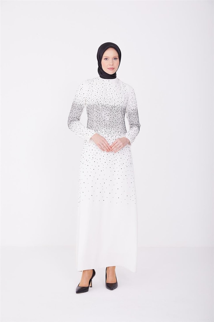 Armine Abiye Elbise 23Yd3351 Beyaz
