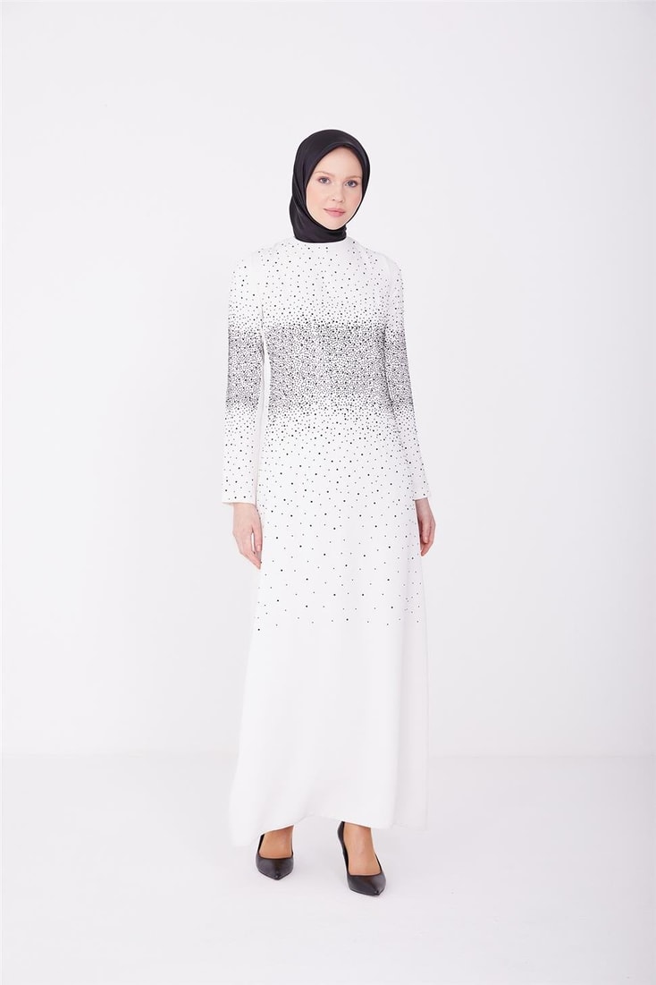 Armine Abiye Elbise 23Yd3351 Beyaz