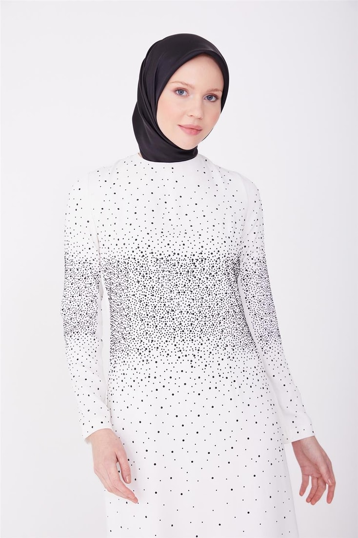 Armine Abiye Elbise 23Yd3351 Beyaz