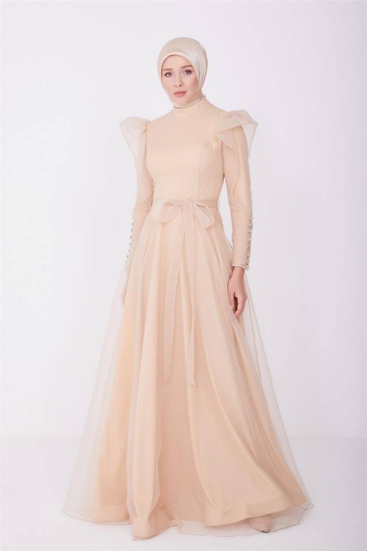 Armine Abiye Elbise 23Yd8500 Gold