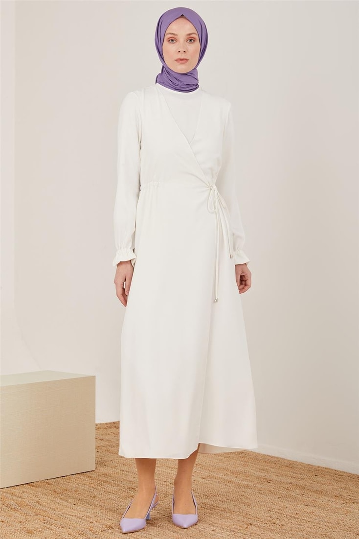 Armine Elbise 23Y9230 Ekru