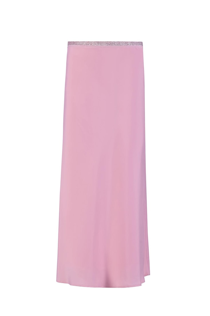 Armine Kloş Saten Etek 24K1714 Pembe 