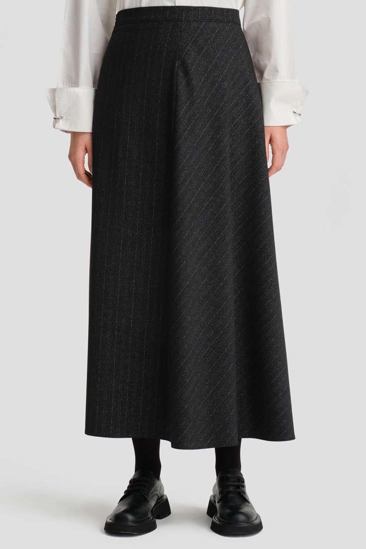 Armine Simli Dokulu Etek 25K1721 Siyah