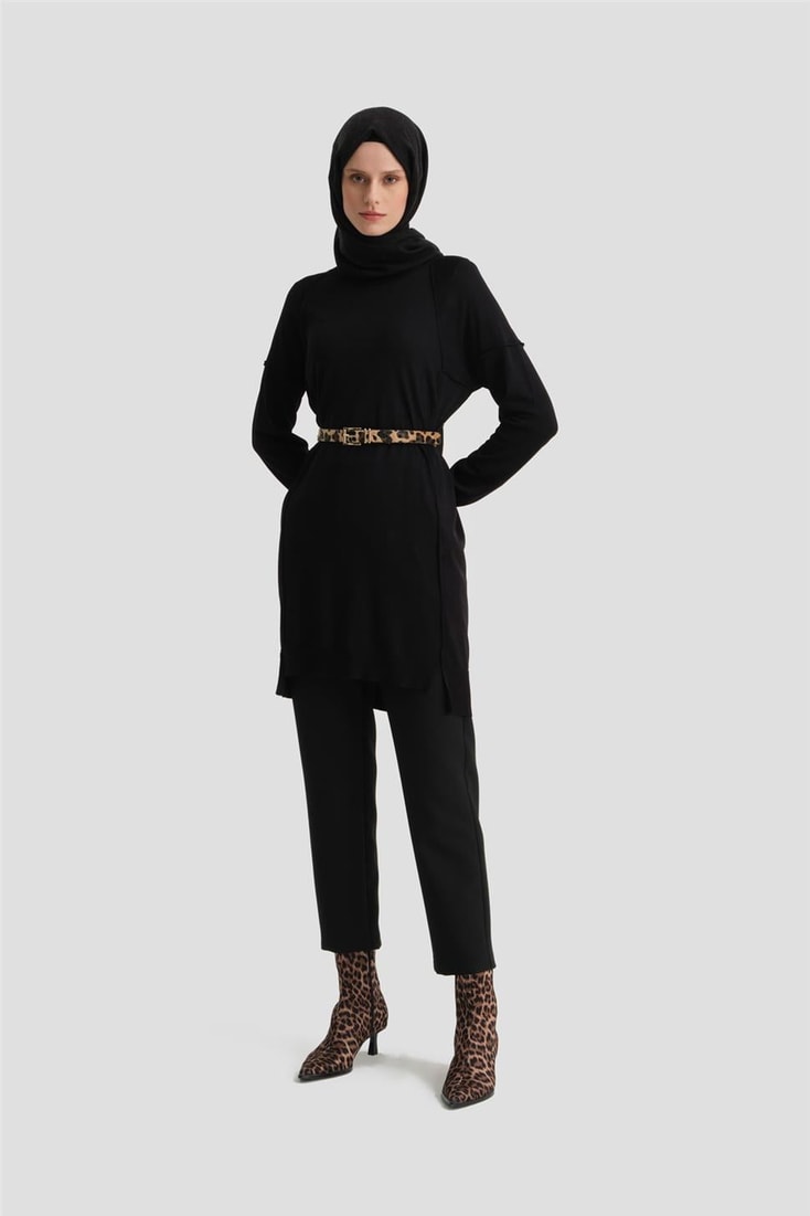 Armine Triko Tunik 25KD2002 Siyah