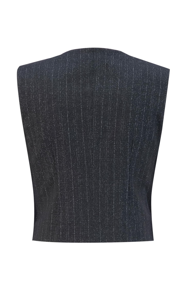 Armine Sim Dokuku Yelek 25K4208 Siyah