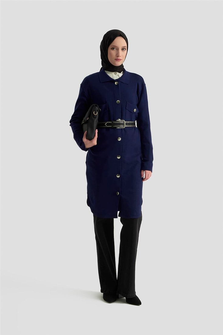 Armine Hırka 24KD4210 Lacivert 