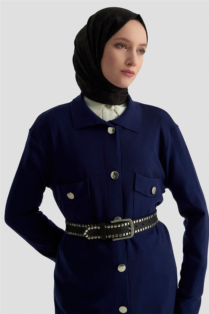 Armine Hırka 24KD4210 Lacivert 